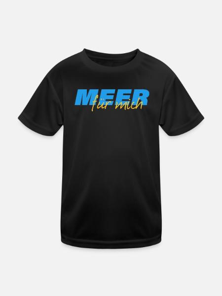 MER pour moi - T-shirt sport Enfant - noir - Devant