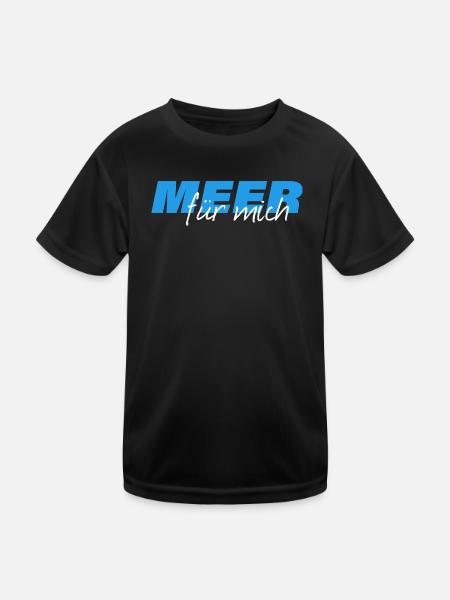 LA MER POUR MOI - T-shirt sport Enfant - noir - Devant