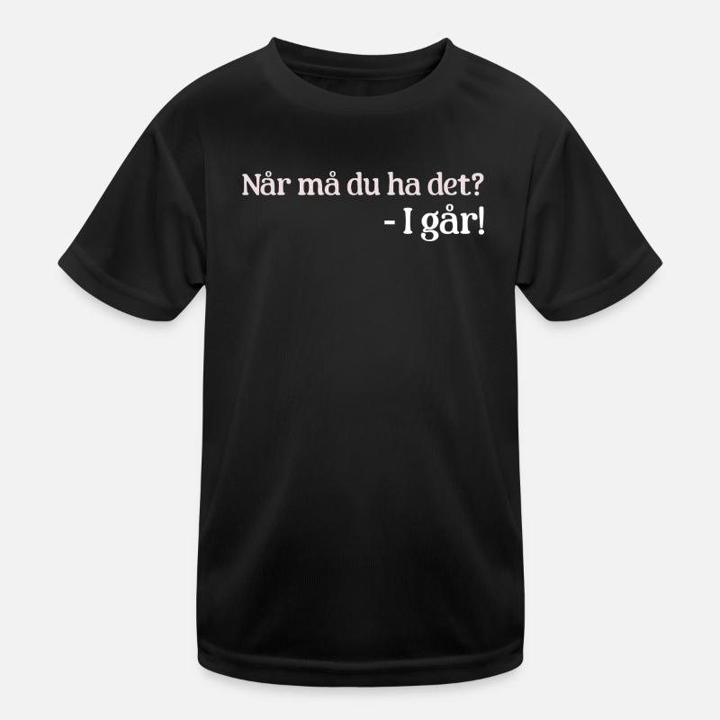 Gestern Kinder Funktions-T-Shirt