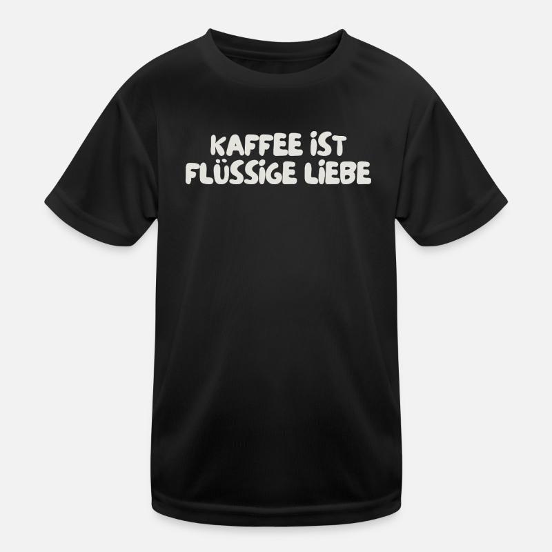 Coffee is liquid love Kids Functional T-Shirt
