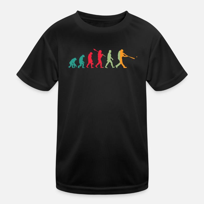 Basketball Evolution Kinder Funktions-T-Shirt