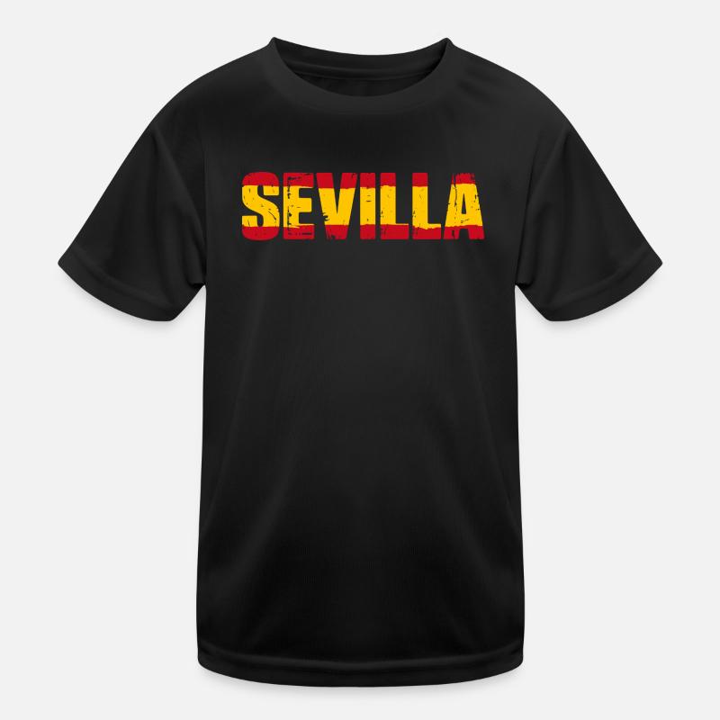 Drapeau de Séville Espagne T-shirt sport Enfant