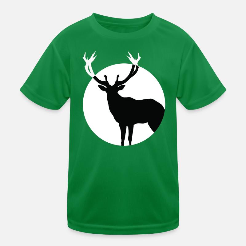 Hirsch Kinder Funktions-T-Shirt