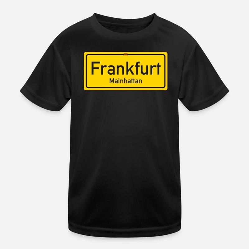 Frankfurter Ortsschild Kinder Funktions-T-Shirt