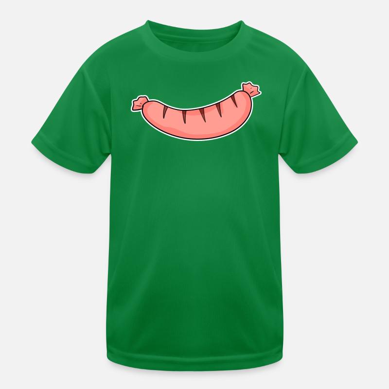 Sausage Motif Kids Functional T-Shirt