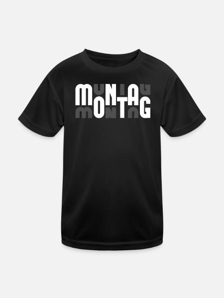 Motif Monday Black/Grey - Kids Functional T-Shirt - black