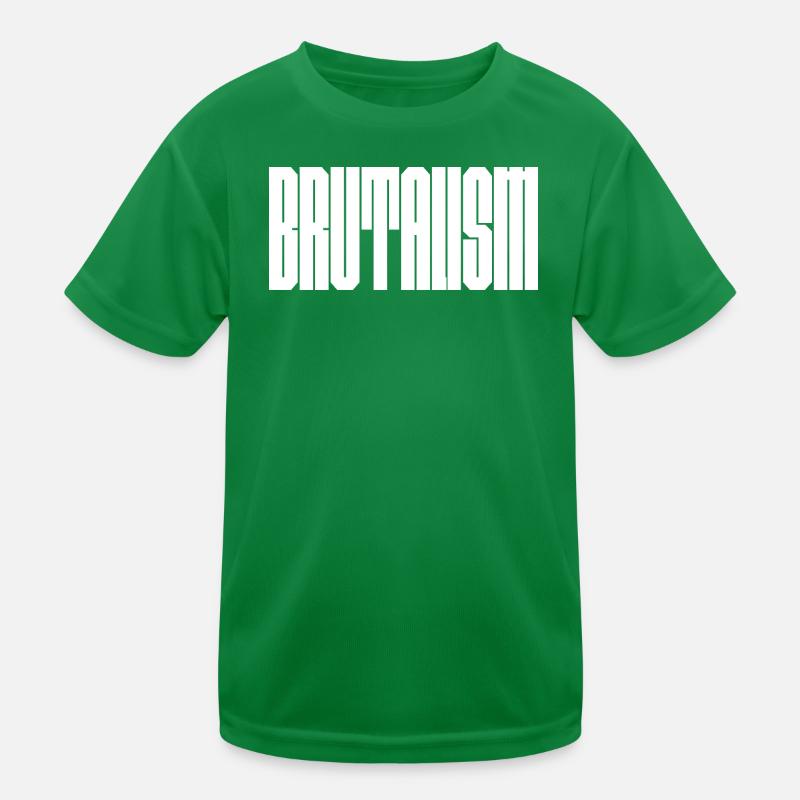 Bold Brutalism logo design Kids Functional T-Shirt