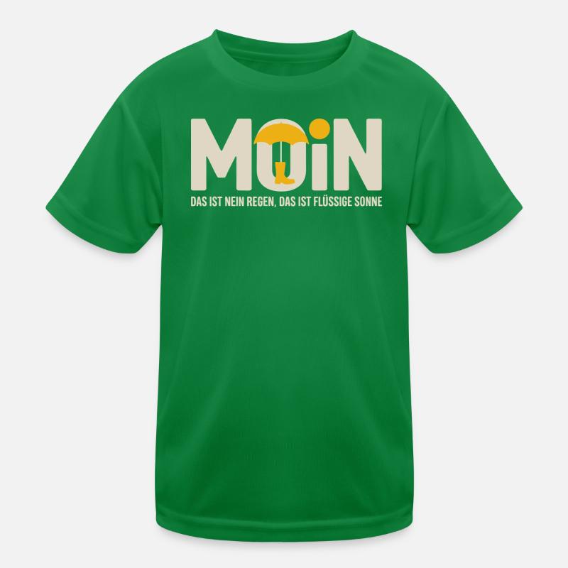 Moonshade Liquid Sun Motif Kids Functional T-Shirt