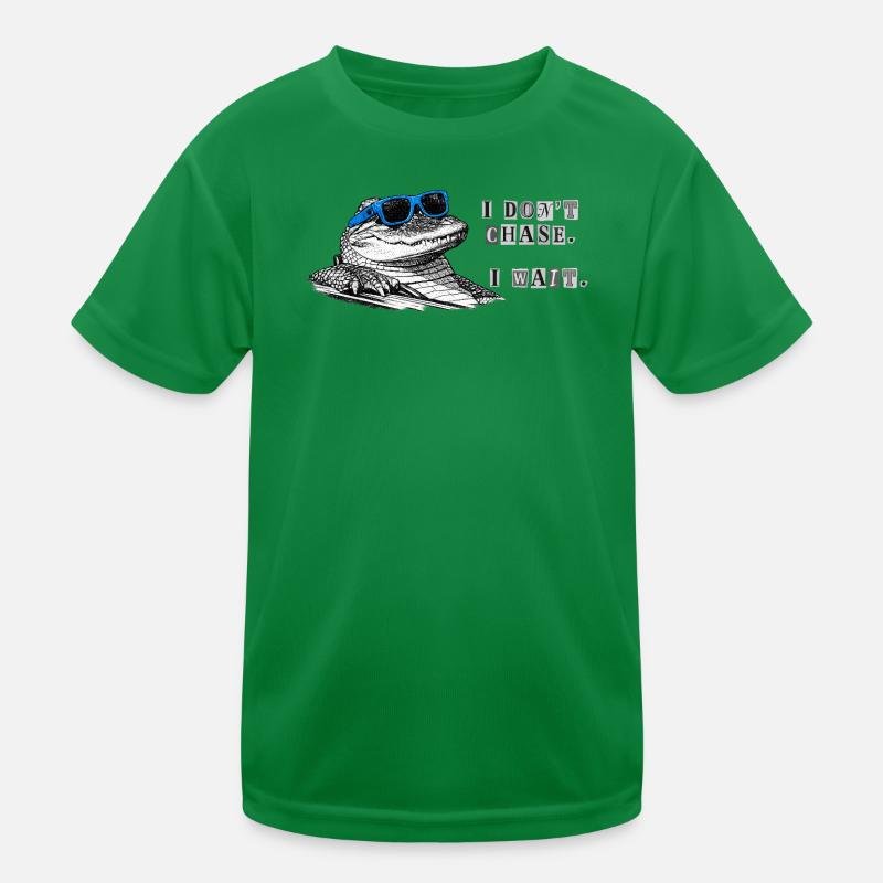 Ne cours pas après. Attends. – Mème de l’alligator cool T-shirt sport Enfant