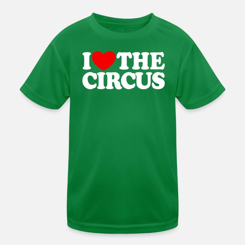 Ich liebe den Zirkus Kinder Funktions-T-Shirt