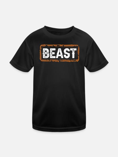 Beast - Kids Functional T-Shirt - black - Front