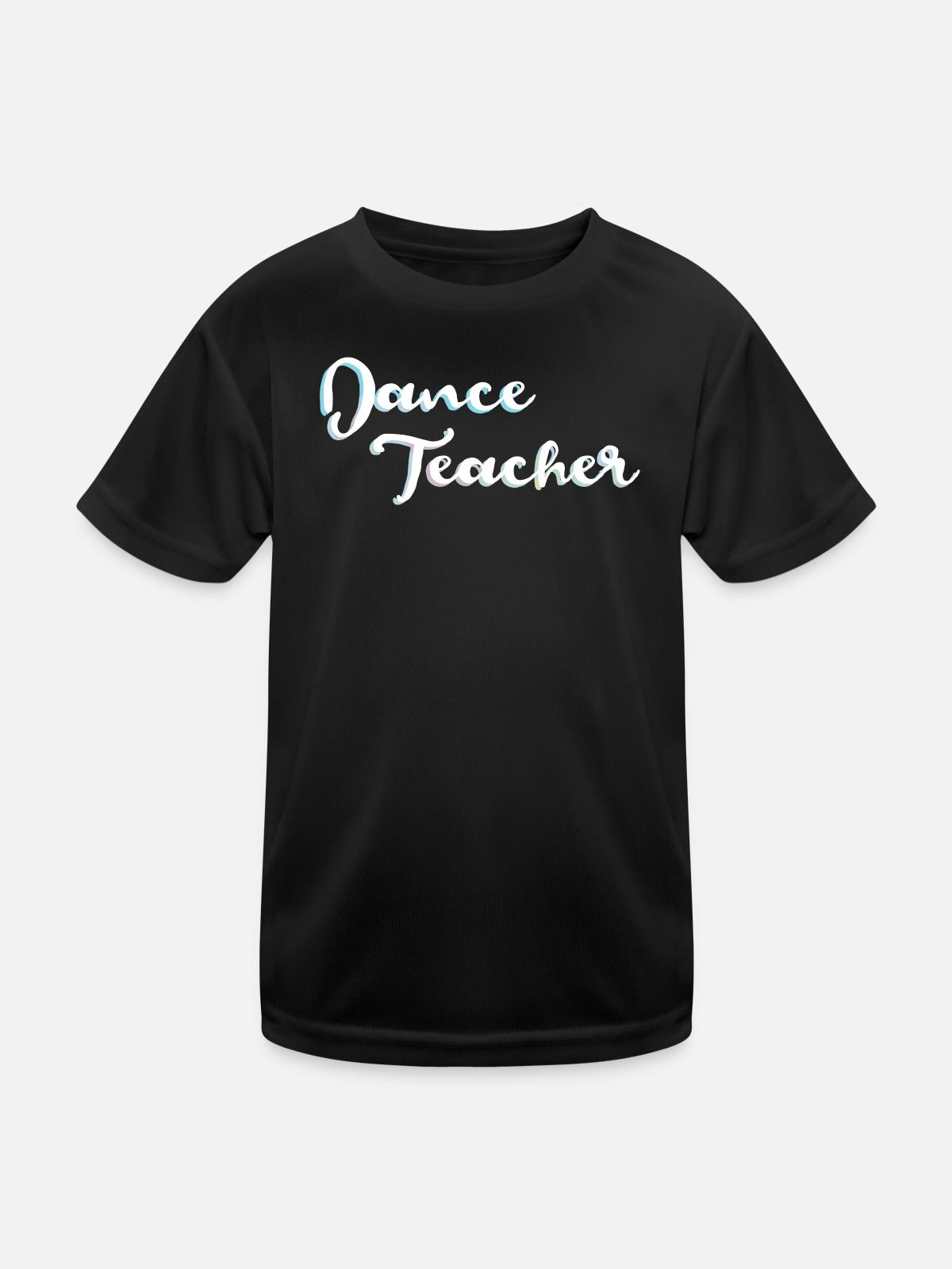 Tänzerin - Kinder Funktions-T-Shirt - Schwarz - Vorne