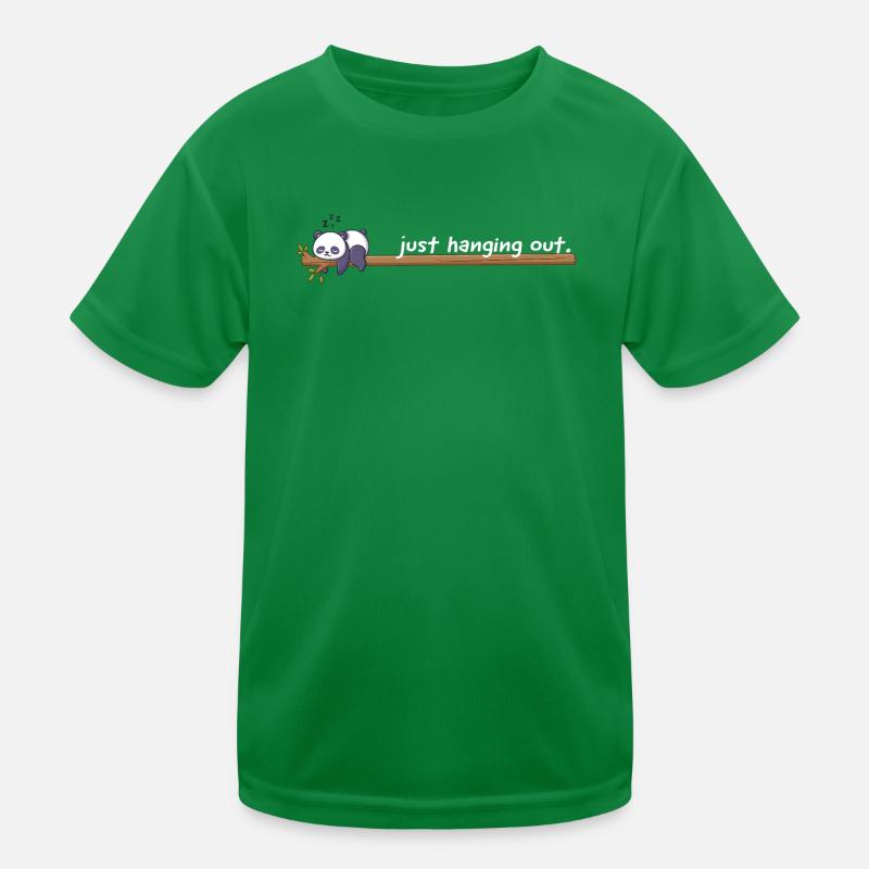 Just Hanging Out – Süßes Panda Chill Design Kinder Funktions-T-Shirt