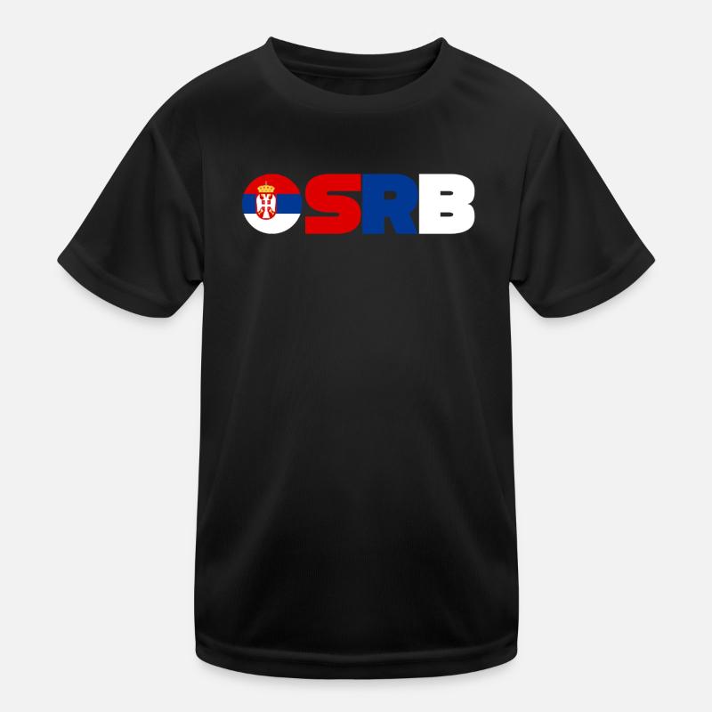 Serbien Kinder Funktions-T-Shirt
