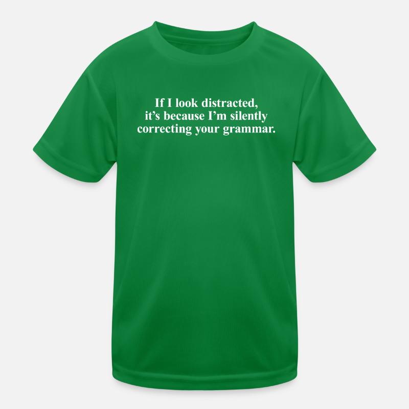 Stiller Grammatikkorrektur-Tee Kinder Funktions-T-Shirt