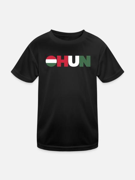 Hungary - Kids Functional T-Shirt - black - Front