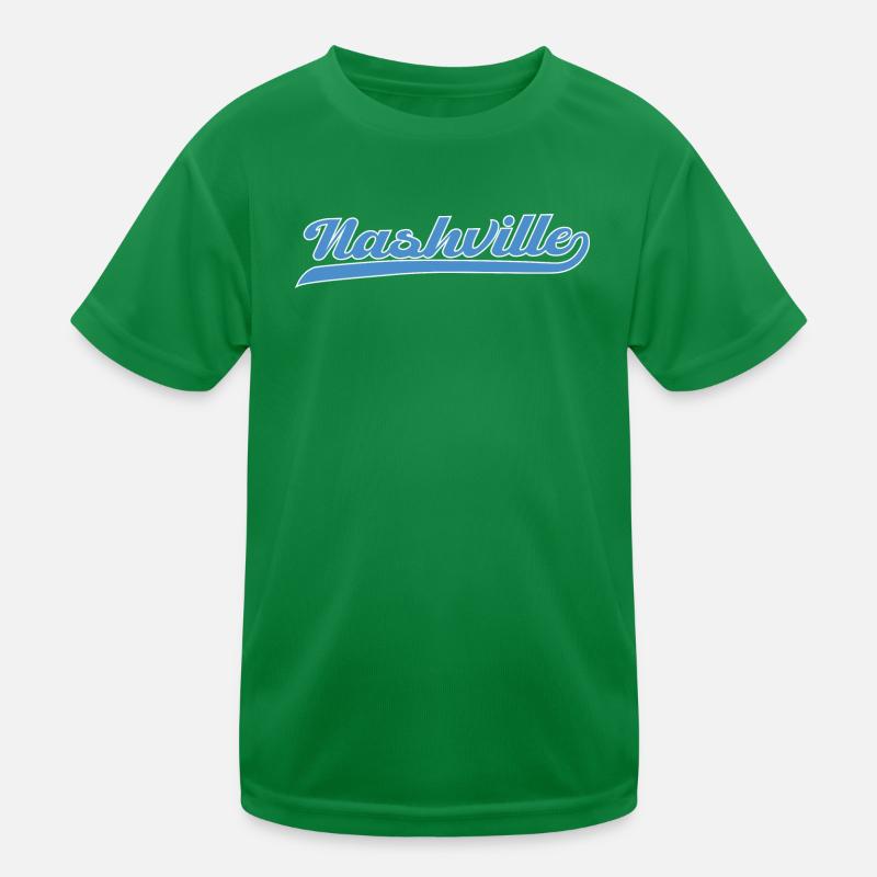 Nashville Script mit Schwunglinie Kinder Funktions-T-Shirt