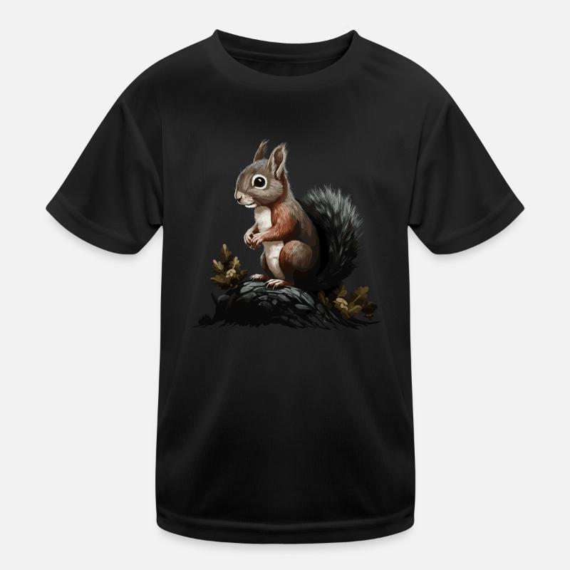 Écureuils Écureuils forestiers Écureuils Écureuils T-shirt sport Enfant