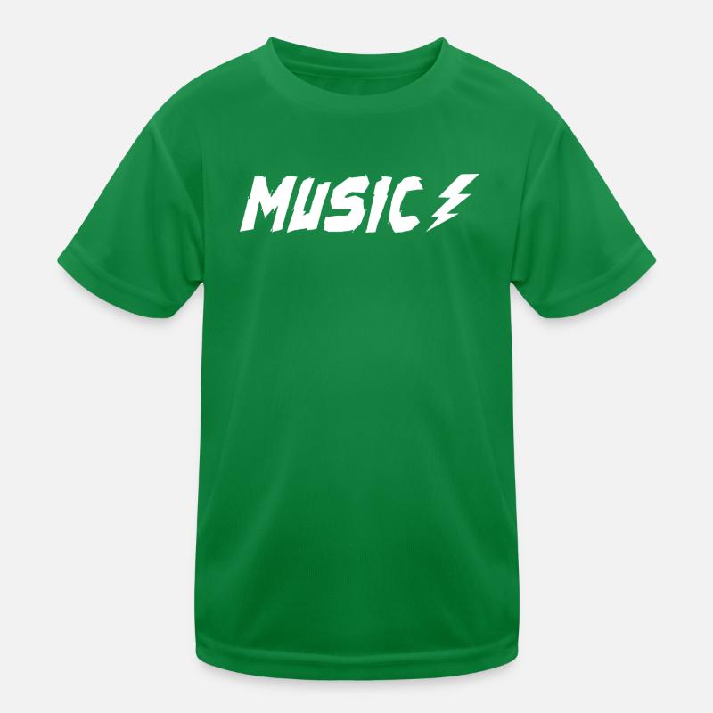 Music with bolt Kids Functional T-Shirt
