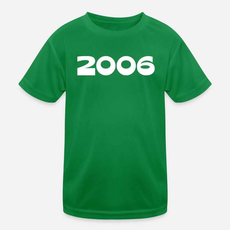 2006 Birthday Template Personalize Design Kids Functional T-Shirt