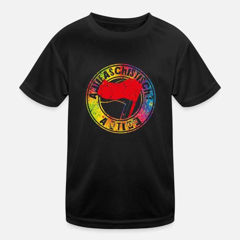 Anti-fascist action Kids Functional T-Shirt