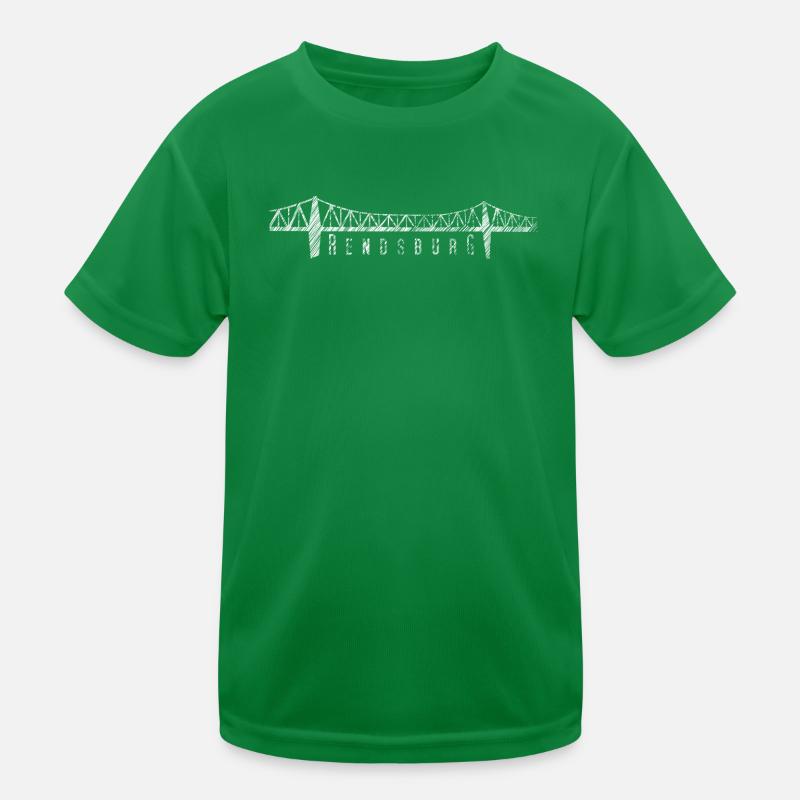 Rendsburg High Bridge – Conception urbaine T-shirt sport Enfant