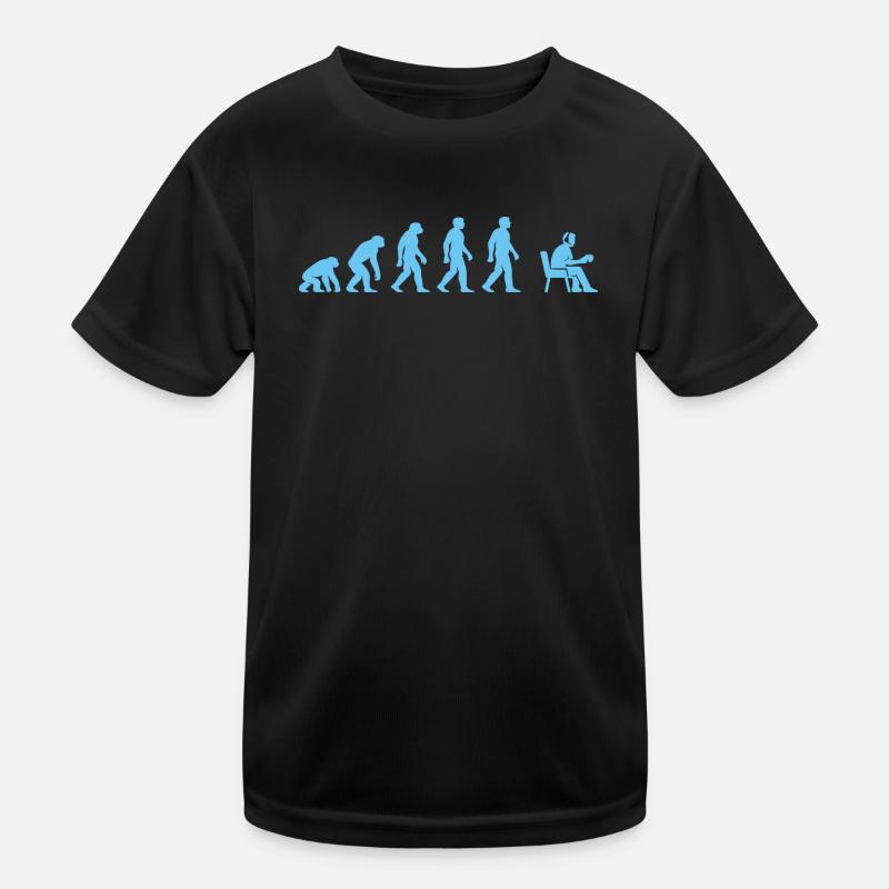 Evolution zur Büroarbeit Kinder Funktions-T-Shirt