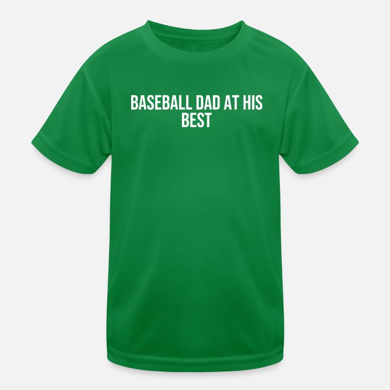 Baseball Dad Kids Functional T-Shirt