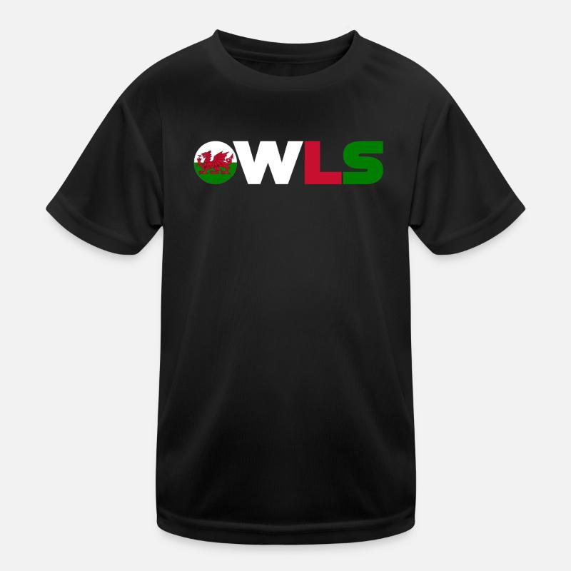 Wales - Kids Functional T-Shirt - black