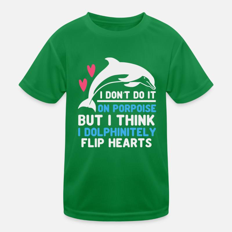 Cute Dolphin Kids Functional T-Shirt