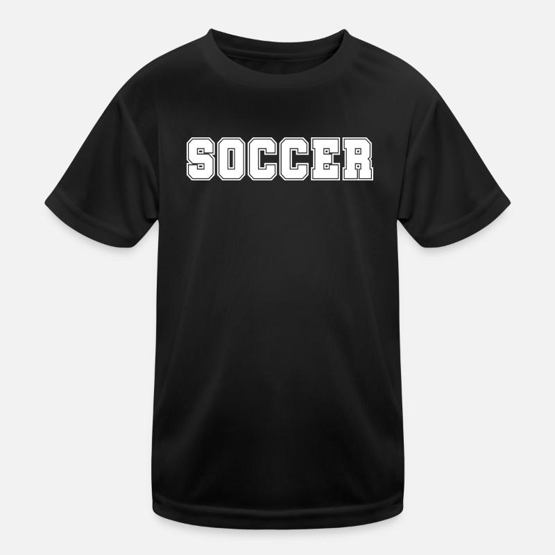 Soccer Bold - Kids Functional T-Shirt - black