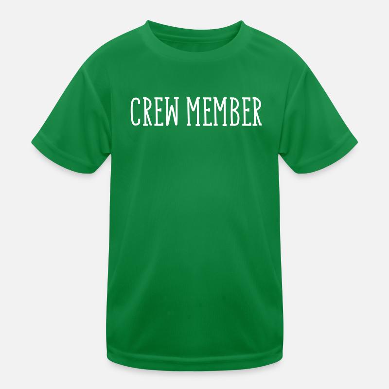 crew_member- T-shirt sport Enfant