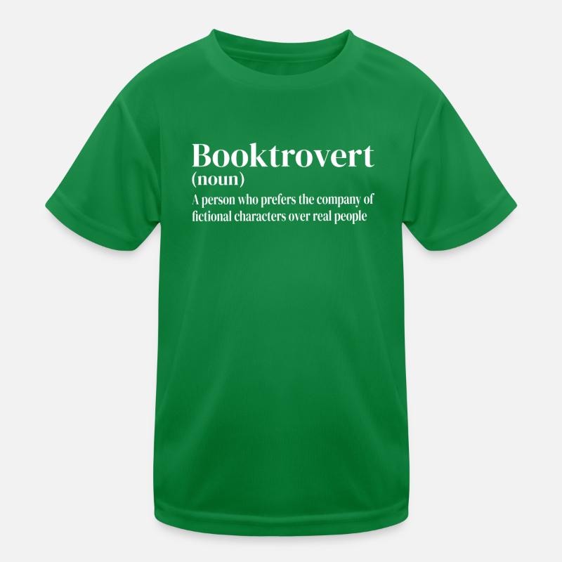Booktrovert Definition Kids Functional T-Shirt