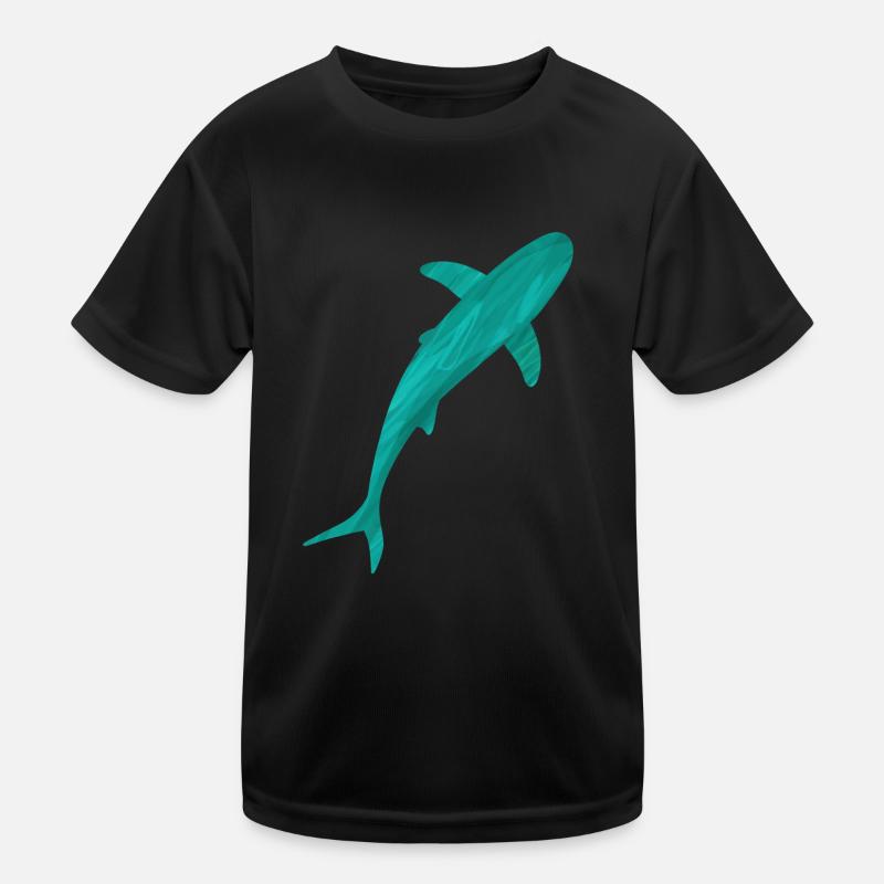 Requin Shark océan mer plage plongée T-shirt sport Enfant