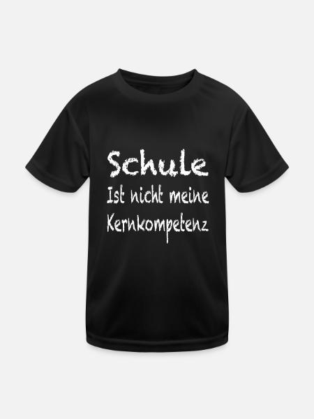 lustige Sprüche, Schule, Ausbildung, Lehre, Abi - Kinder Funktions-T-Shirt - Schwarz - Vorne