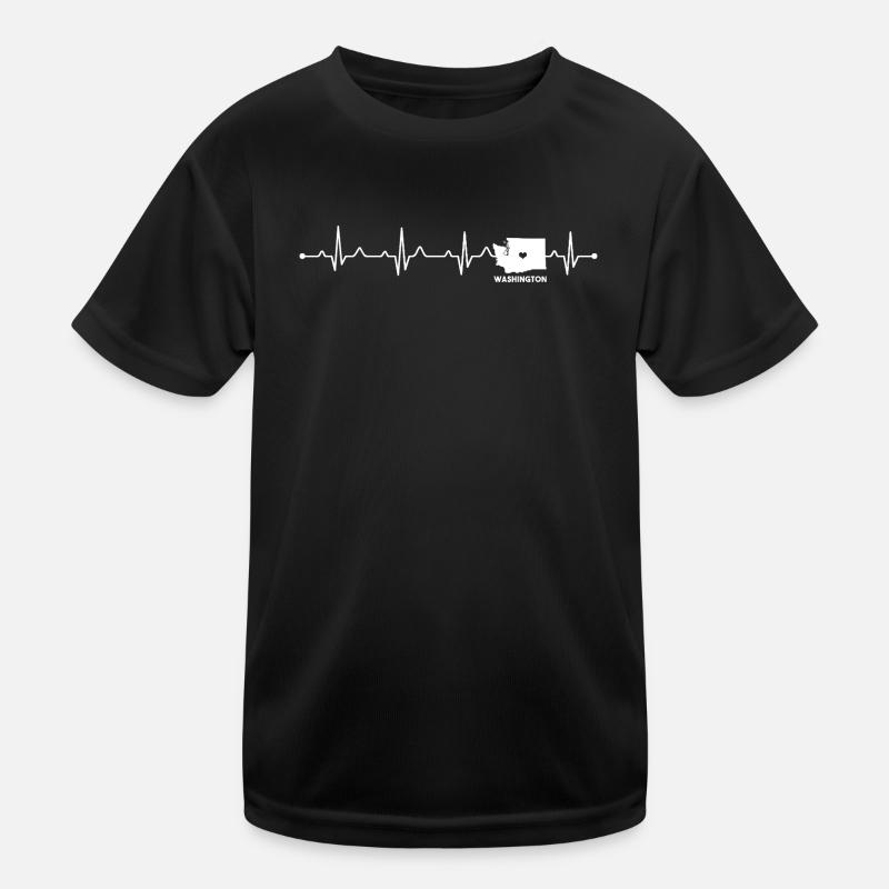 Washington State Herz-Umriss: PNW Pride Kinder Funktions-T-Shirt