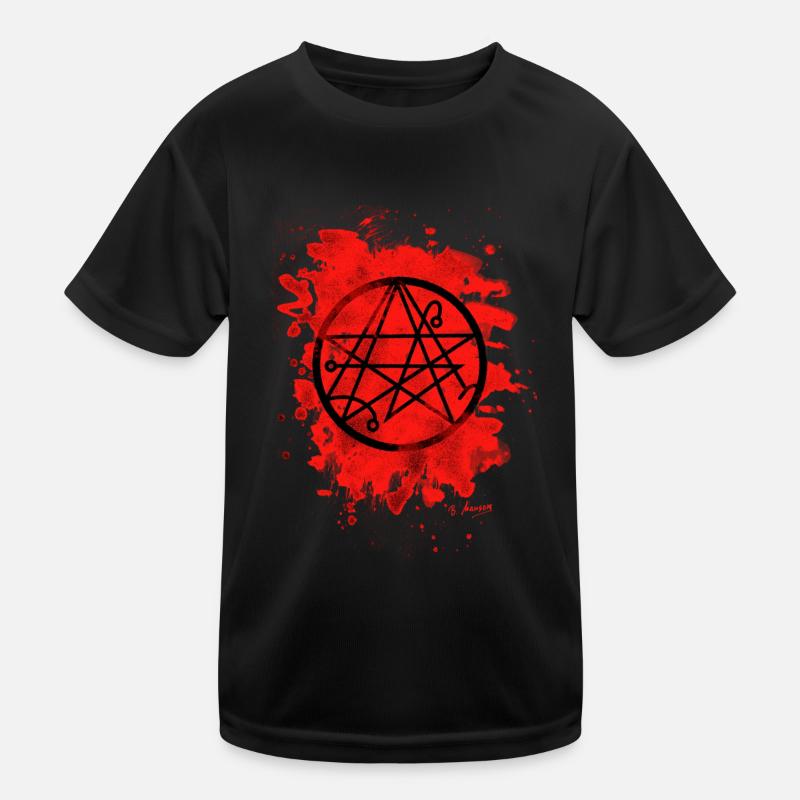 Necronomicon bleached - red Kinder Funktions-T-Shirt