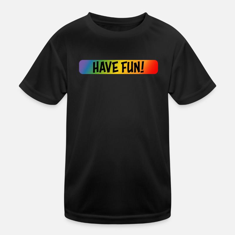 rainbow have fun Kids Functional T-Shirt