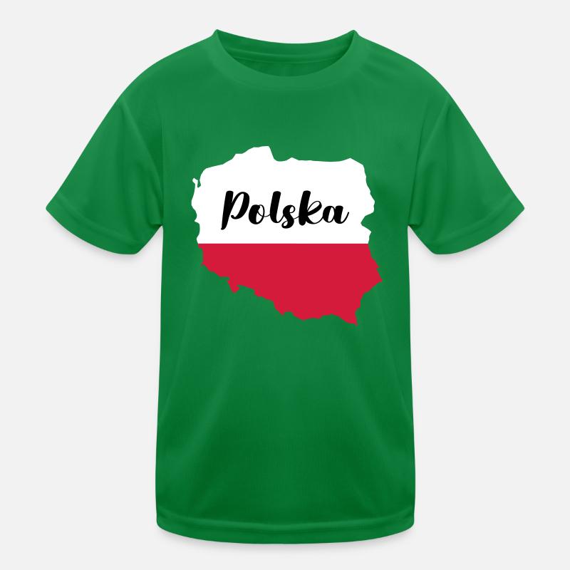 polen polska Kinder Funktions-T-Shirt