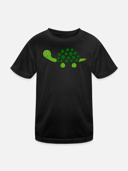 Turtle Turtles - Kids Functional T-Shirt - black - Front