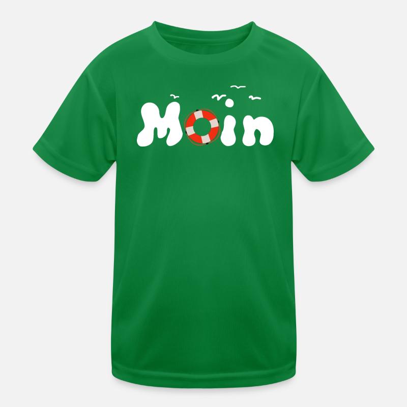 Moin Möwen Rettungsring Nordisch Kinder Funktions-T-Shirt