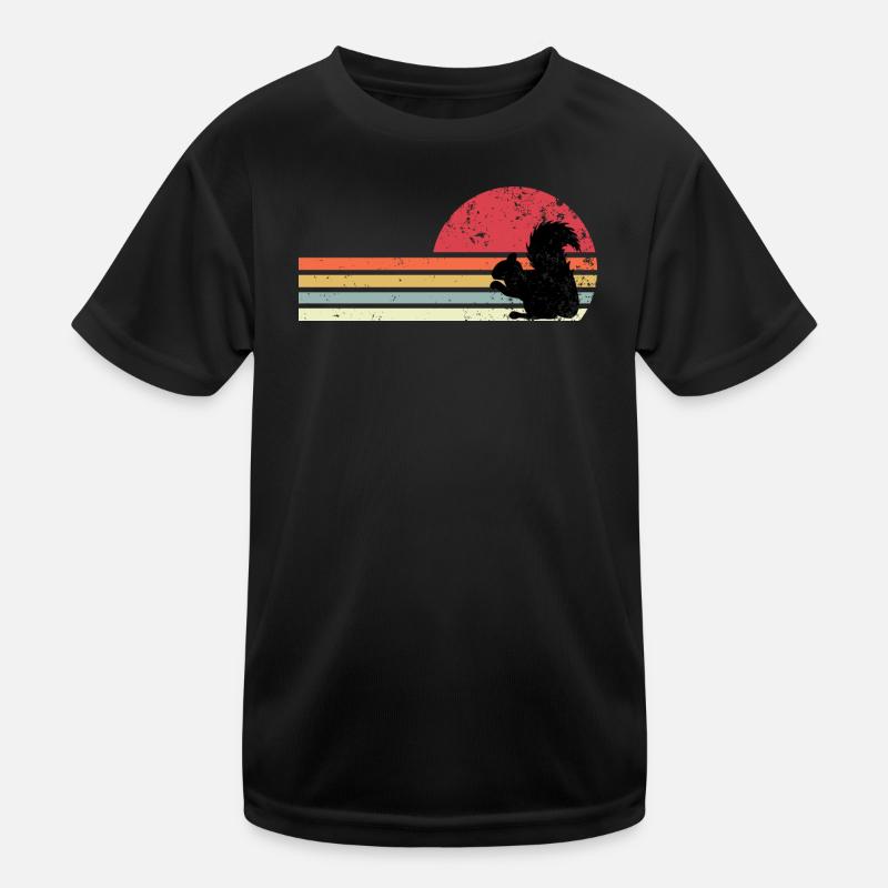 écureuil rétro T-shirt sport Enfant