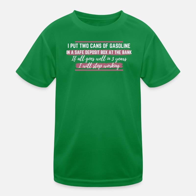 Gasbox-Satire Kinder Funktions-T-Shirt
