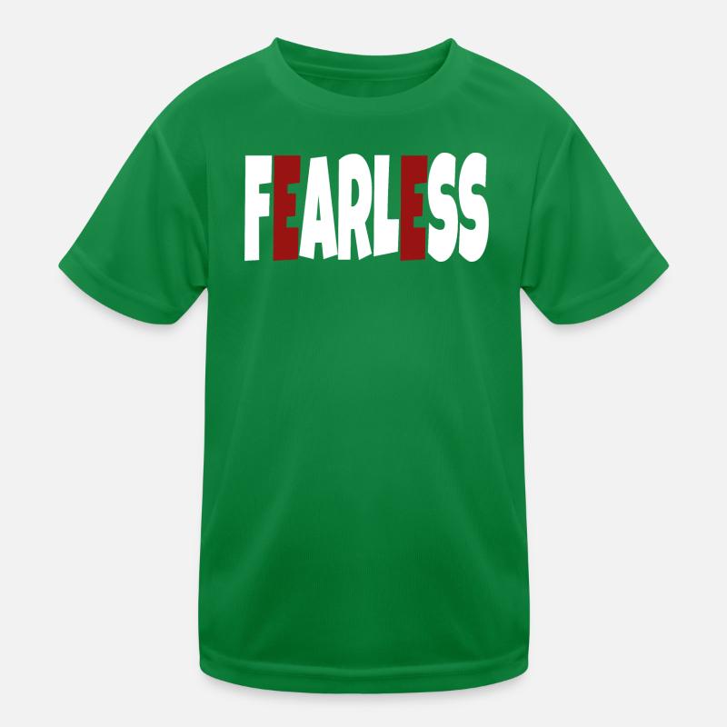 Fearless - simple text Kids Functional T-Shirt