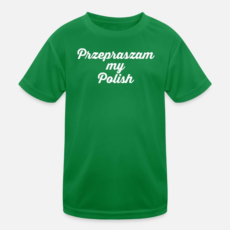 Poland Language Polnisch Kinder Funktions-T-Shirt