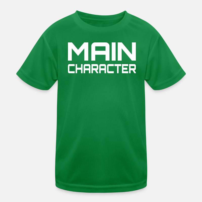 Main Character Gaming Spruch Kinder Funktions-T-Shirt