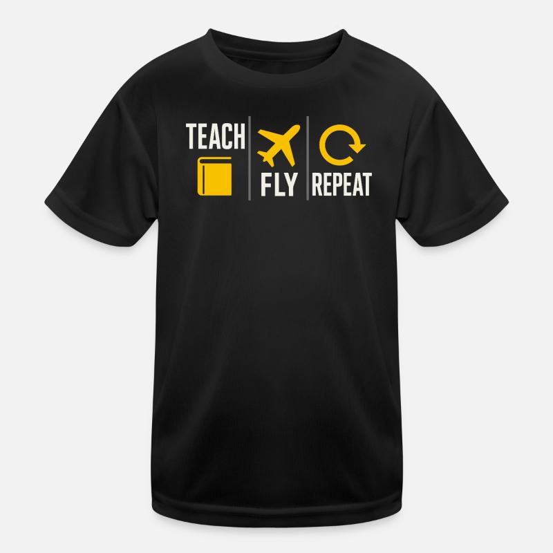Flight Instructor Cfi Pilot Aviation Instructor Kids Functional T-Shirt