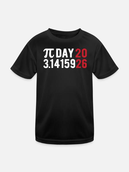 Pi Day 2026 avec le jeu des chiffres | Numéro de district 3.1415 - T-shirt sport Enfant - noir