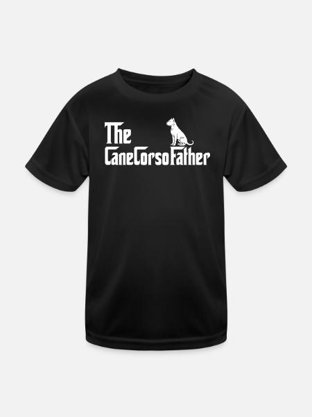 The CaneCorsoFather Italian Mastiff Dad - Kids Functional T-Shirt - black - Front
