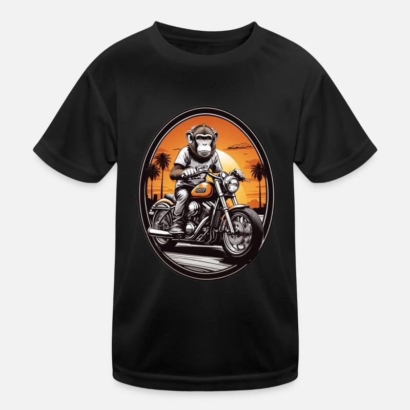 Singe à moto T-shirt sport Enfant